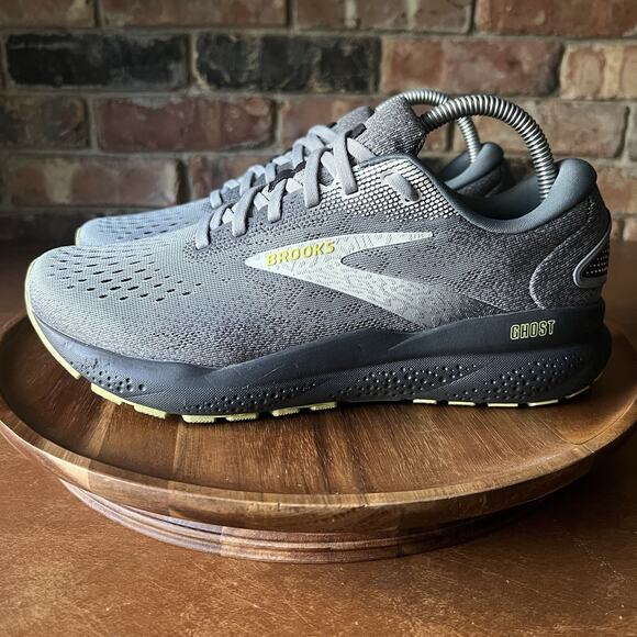 Brooks Ghost 16 Primer Gray Road Running Shoes Sneakers Men's 7.5 Women's 9 - Picture 14 of 16